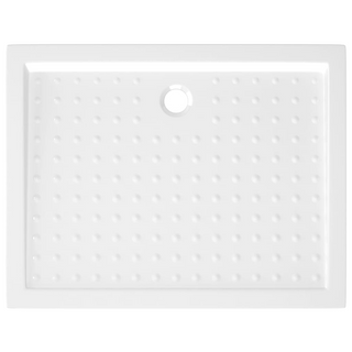 Shower Base Tray with Dots White 90x70x4 cm ABS - Giant Lobelia