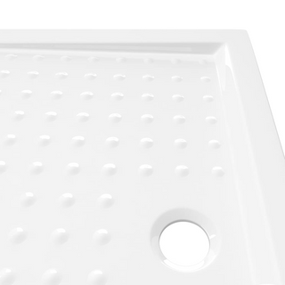 Shower Base Tray with Dots White 90x70x4 cm ABS - Giant Lobelia