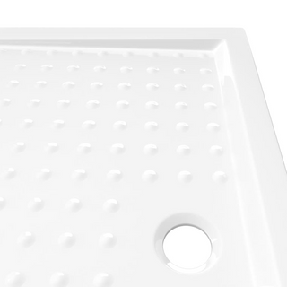 Shower Base Tray with Dots White 80x100x4 cm ABS - Giant Lobelia