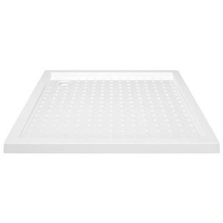 Shower Base Tray with Dots White 80x80x4 cm ABS - Giant Lobelia