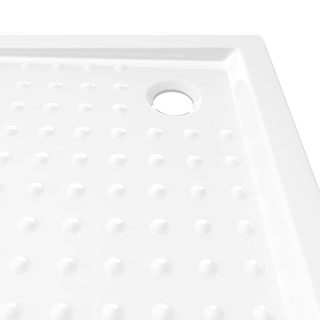 Shower Base Tray with Dots White 80x80x4 cm ABS - Giant Lobelia