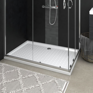 Shower Base Tray with Dots White 80x120x4 cm ABS - Giant Lobelia