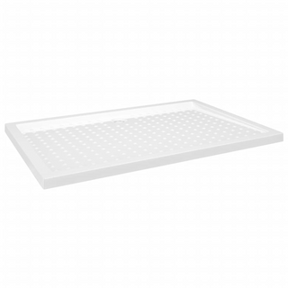 Shower Base Tray with Dots White 80x120x4 cm ABS - Giant Lobelia
