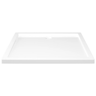 Rectangular ABS Shower Base Tray White 80x90 cm - Giant Lobelia