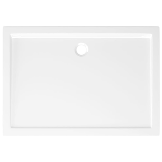 Rectangular ABS Shower Base Tray White 80x110 cm - Giant Lobelia