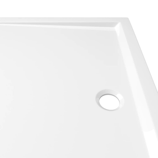 Rectangular ABS Shower Base Tray White 80x110 cm - Giant Lobelia