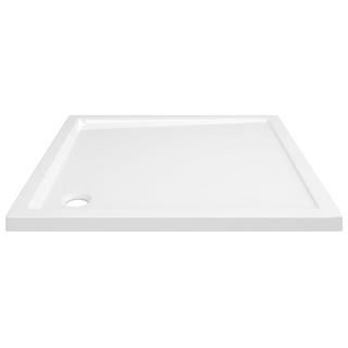 Square ABS Shower Base Tray White 80x80 cm - Giant Lobelia