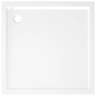 Square ABS Shower Base Tray White 80x80 cm - Giant Lobelia