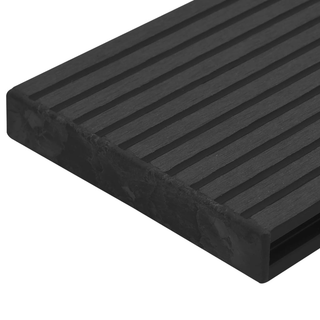 vidaXL Decking End Caps 10 pcs Black Plastic - Giant Lobelia