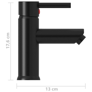 Bathroom Basin Faucet Black 130x176 mm - Giant Lobelia