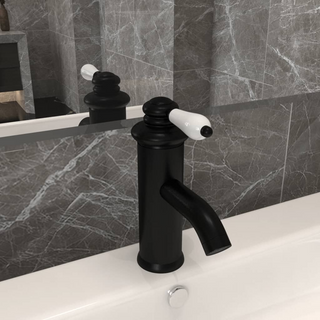 Bathroom Basin Faucet Black 130x180 mm - Giant Lobelia