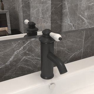 Bathroom Basin Faucet Grey 130x180 mm - Giant Lobelia