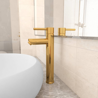 Bathroom Mixer Tap Gold 12x30 cm - Giant Lobelia