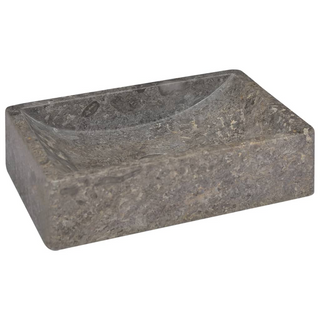 vidaXL Sink 45x30x12 cm Marble High Gloss Grey - Giant Lobelia