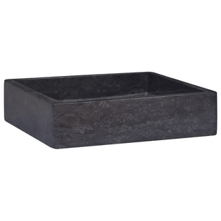 vidaXL Sink Black 40x40x10 cm Marble - Giant Lobelia