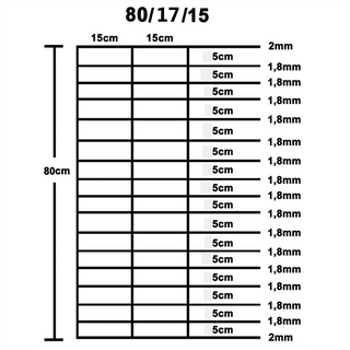 Garden Fence Galvanised Steel 50x0.8 m Silver - Giant Lobelia