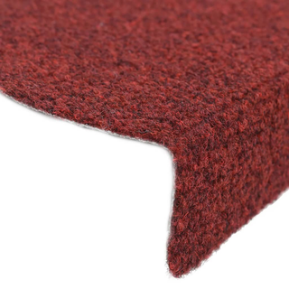 vidaXL Self-adhesive Stair Mats 5 pcs Red 65x21x4 cm Needle Punch - Giant Lobelia