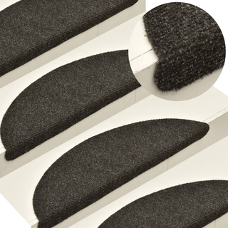 vidaXL Self-adhesive Stair Mats 10pcs Anthracite 65x21x4cm Needle Punch - Giant Lobelia