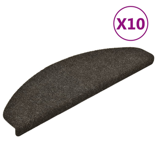 vidaXL Self-adhesive Stair Mats 10pcs Anthracite 65x21x4cm Needle Punch - Giant Lobelia