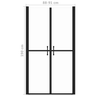 Shower Door Clear ESG (88-91)x190 cm - Giant Lobelia