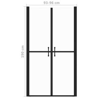 Shower Door Clear ESG (93-96)x190 cm - Giant Lobelia