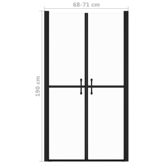 Shower Door Clear ESG (68-71)x190 cm - Giant Lobelia