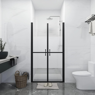 Shower Door Half Frosted ESG (98-101)x190 cm - Giant Lobelia