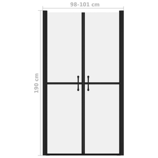 Shower Door Frosted ESG (98-101)x190 cm - Giant Lobelia