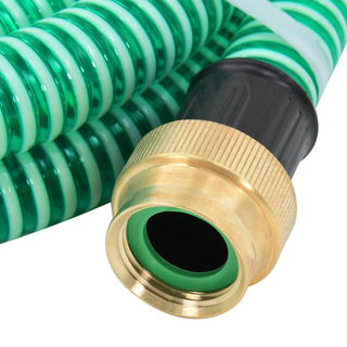 vidaXL Suction Hose with Brass Connectors Green 1.1" 3 m PVC - Giant Lobelia