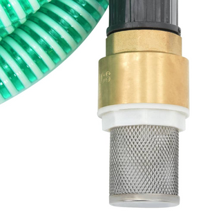 vidaXL Suction Hose with Brass Connectors Green 1.1" 20 m PVC - Giant Lobelia