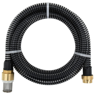 Suction Hose with Brass Connectors Black 1.1" 4 m PVC - Giant Lobelia