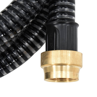 Suction Hose with Brass Connectors Black 1.1" 4 m PVC - Giant Lobelia