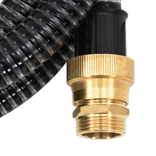 Suction Hose with Brass Connectors Black 1.1" 3 m PVC - Giant Lobelia