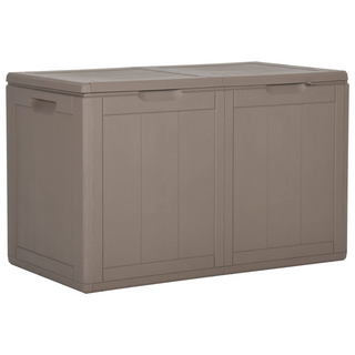 vidaXL Garden Storage Box 180L Brown PP Rattan - Giant Lobelia