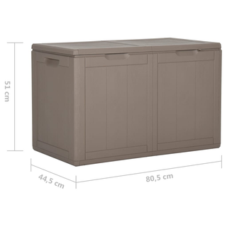 vidaXL Garden Storage Box 180L Brown PP Rattan - Giant Lobelia