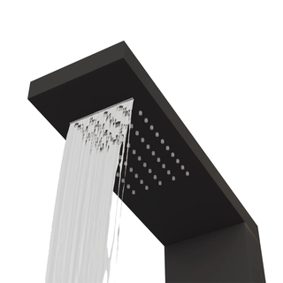 Shower Panel System Aluminium Black - Giant Lobelia