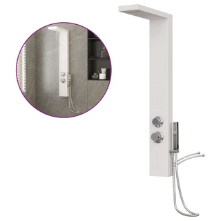 Shower Panel System Aluminium White - Giant Lobelia