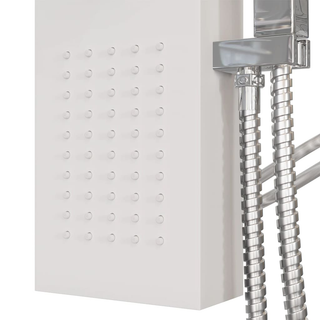 Shower Panel System Aluminium White - Giant Lobelia