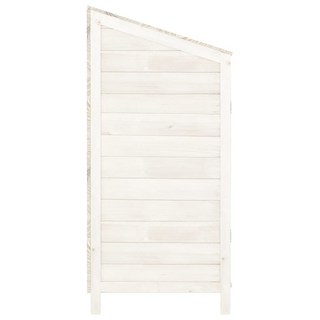 vidaXL Garden Shed White 102x52x112 cm Solid Wood Fir - Giant Lobelia