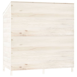 vidaXL Garden Shed White 102x52x112 cm Solid Wood Fir - Giant Lobelia