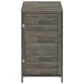 vidaXL Garden Shed Anthracite 55x52x112 cm Solid Wood Fir - Giant Lobelia