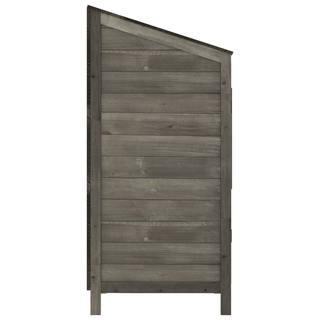 vidaXL Garden Shed Anthracite 55x52x112 cm Solid Wood Fir - Giant Lobelia