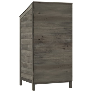 vidaXL Garden Shed Anthracite 55x52x112 cm Solid Wood Fir - Giant Lobelia