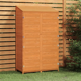 vidaXL Garden Shed Brown 102x52x174.5 cm Solid Wood Fir - Giant Lobelia