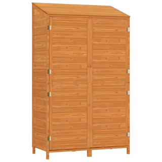 vidaXL Garden Shed Brown 102x52x174.5 cm Solid Wood Fir - Giant Lobelia