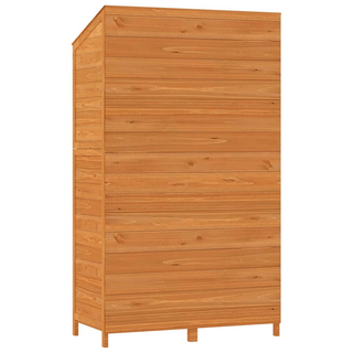 vidaXL Garden Shed Brown 102x52x174.5 cm Solid Wood Fir - Giant Lobelia