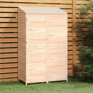 vidaXL Garden Shed 102x52x174.5 cm Solid Wood Fir - Giant Lobelia