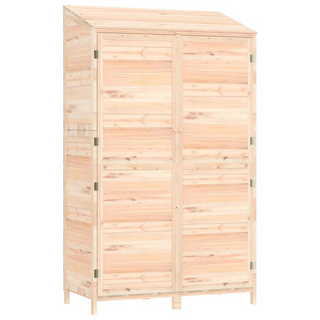 vidaXL Garden Shed 102x52x174.5 cm Solid Wood Fir - Giant Lobelia