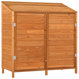 vidaXL Garden Shed Brown 102x52x112 cm Solid Wood Fir - Giant Lobelia