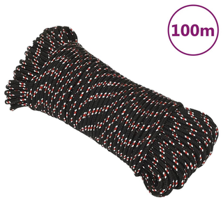 Boat Rope Black 5 mm 100 m Polypropylene - Giant Lobelia